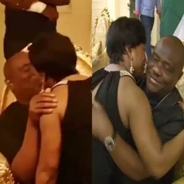 Governor Wike & Wife Spotted Kissing as the Rivers First Lady Throws Hubby a Birthday Party (Photos)